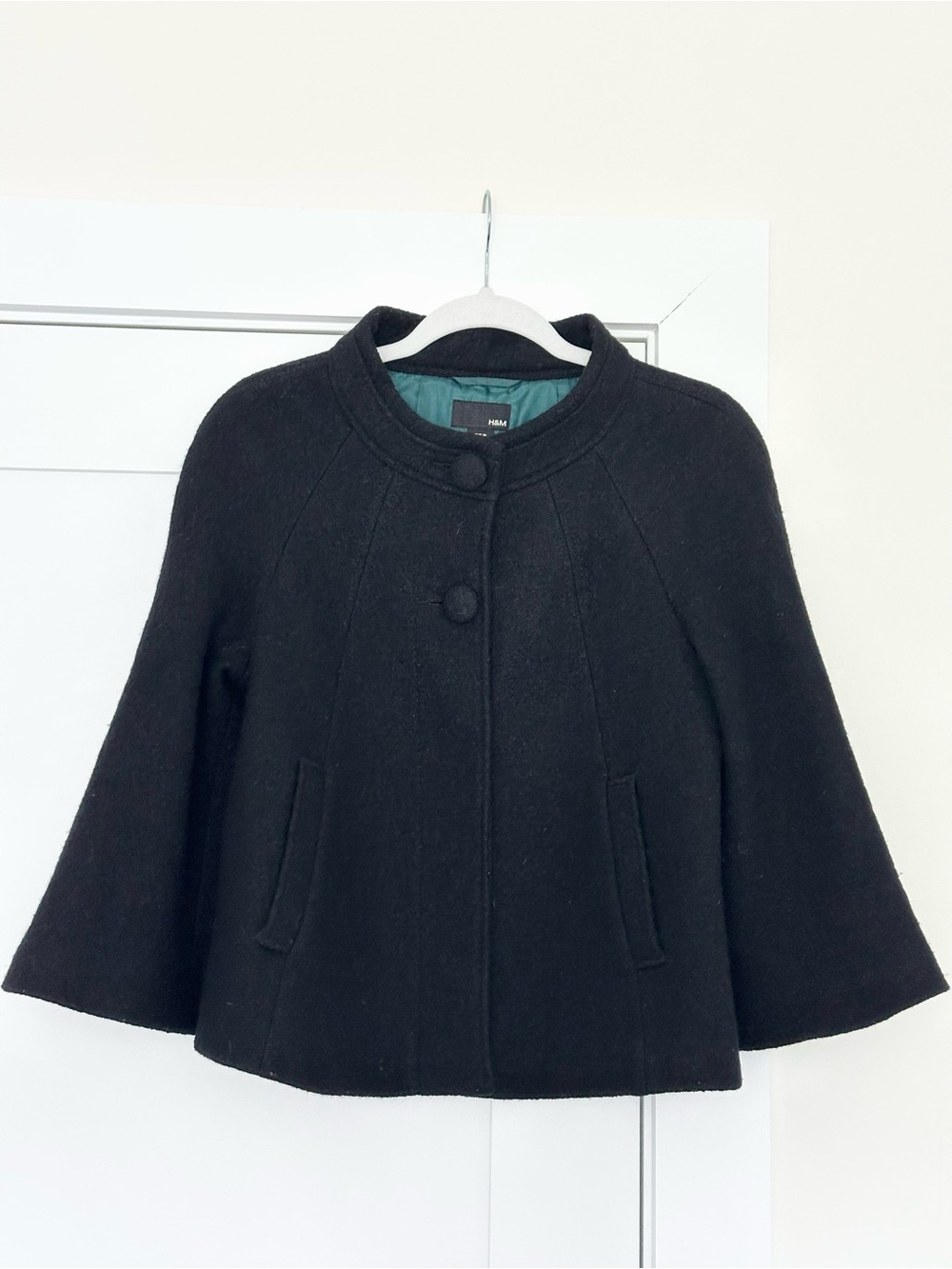 H&M Black Short Coat